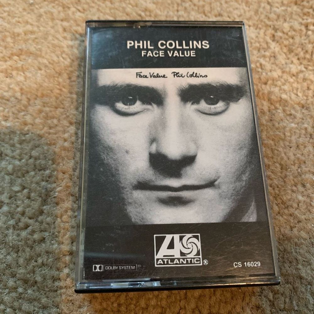 Phil Collins Face Value 1981 Cassette Tape